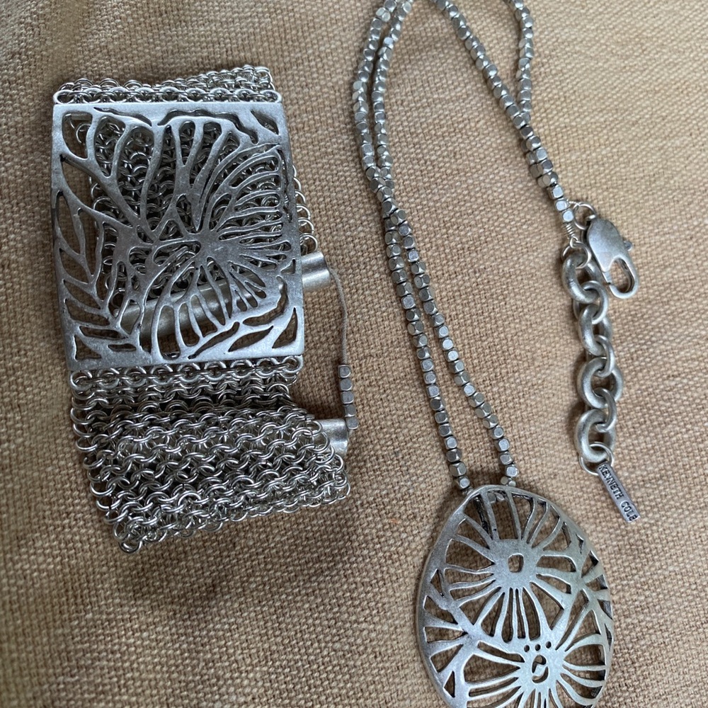 pure silver necklace and Bracelet